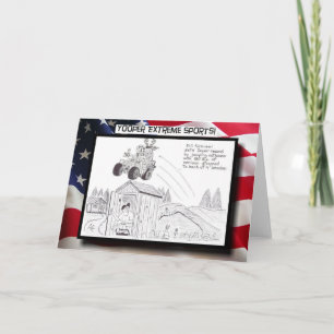 Yooper Extreme Sports ! Carte de voeux de saut d'e
