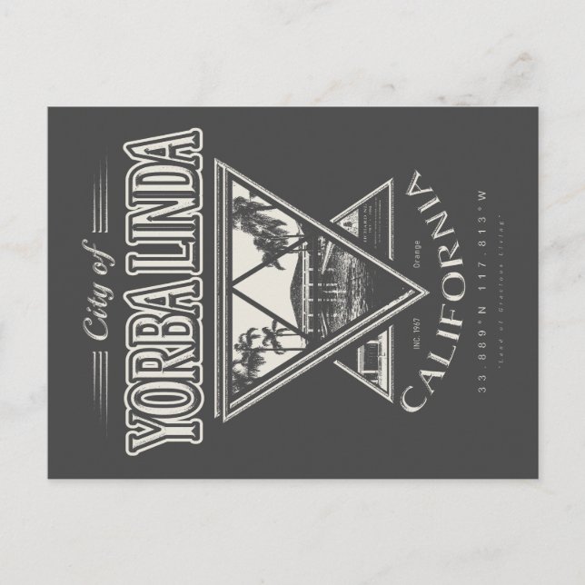 YORBA LINDA - ORANGE KALIFORNIA POSTKARTE (Vorderseite)