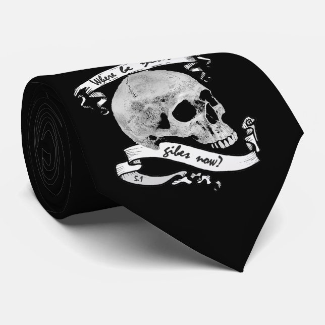 Yorick's Skull-Krawatte Krawatte (Gerollt)