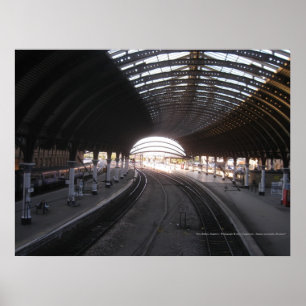 York-Bahnstation, England - Plakat