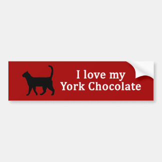 York Chocolate Liebe Autoaufkleber