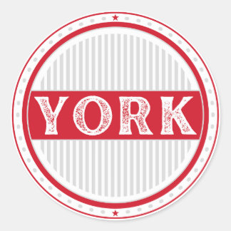 York City Pride Emblem – English Identity Runder Aufkleber