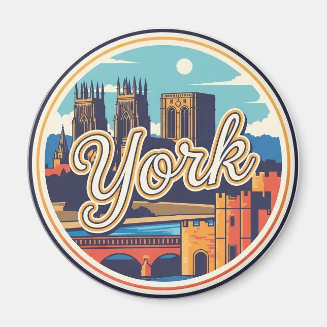 York England Reise Magnet (Vorne)