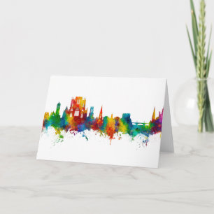 York England Skyline Karte