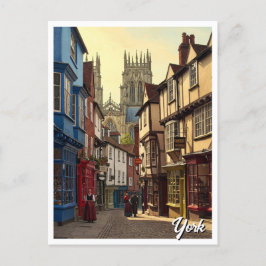 York England Travel Postkarte