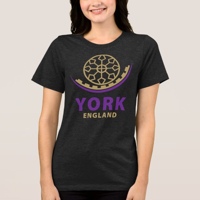 York England United Kingdom Tri-Blend Shirt (Vorderseite)