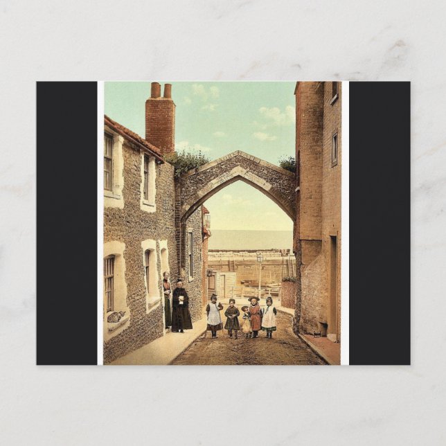 York Gate, Broadstairs, England, Klassiker Fotochr Postkarte (Vorderseite)