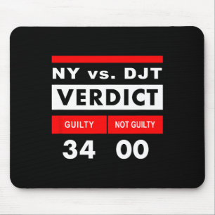 York gegen Donald Trump 34 Counts Mousepad