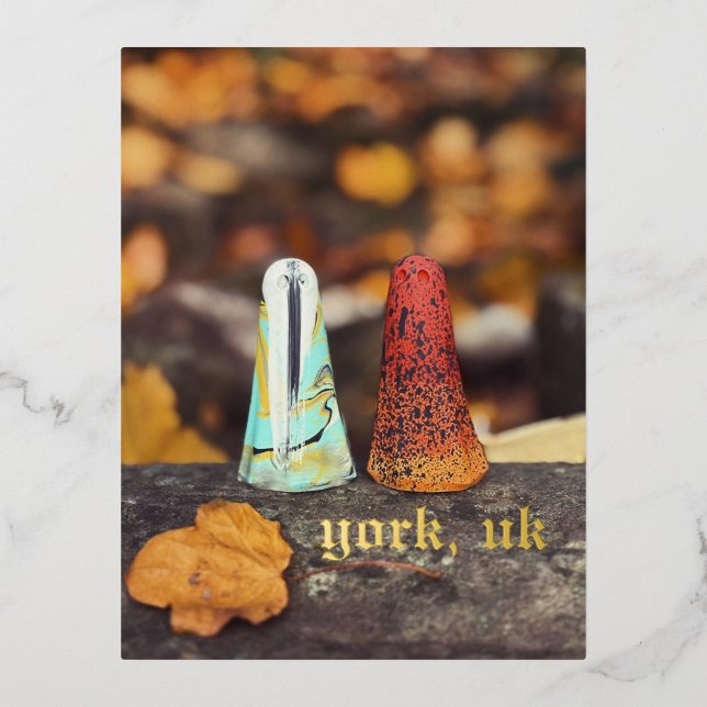 York Ghosts UK Foil Carte postale Halloween Éffray (Recto)