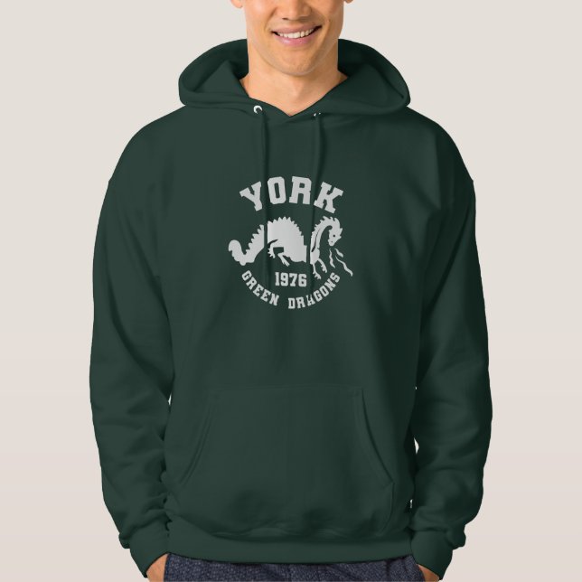 York Green Dragons 1976 Hooded Sweatshirt - Green (Vorderseite)