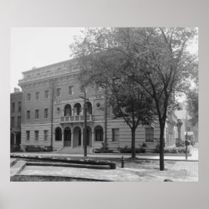 York Hall (Universität Yale) Poster