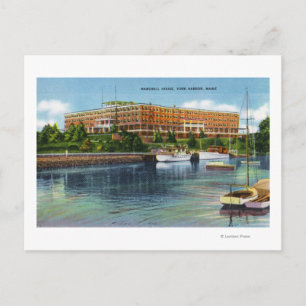 York Harbour View of the Marshall House Postkarte