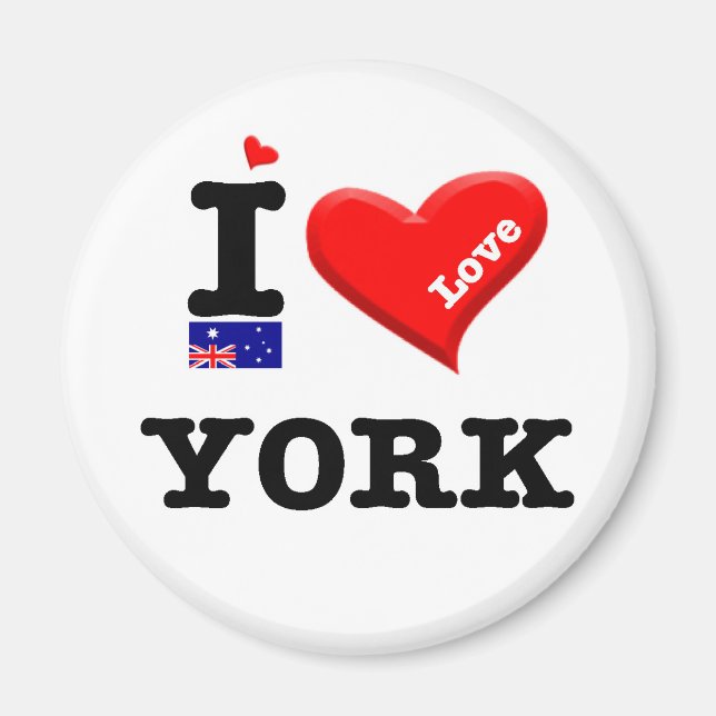 YORK - I Liebe Magnet (Vorne)