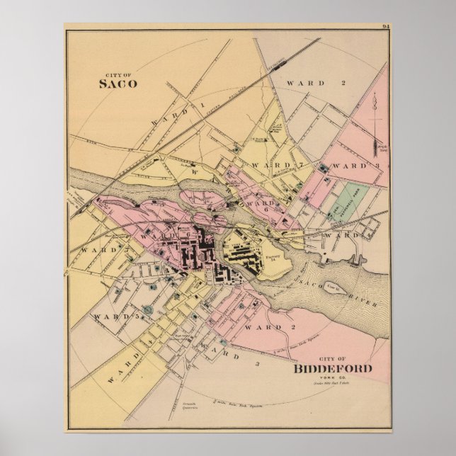 York Landkreis, Maine Poster (Vorne)