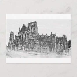 York-Münster im breiten Postkarte