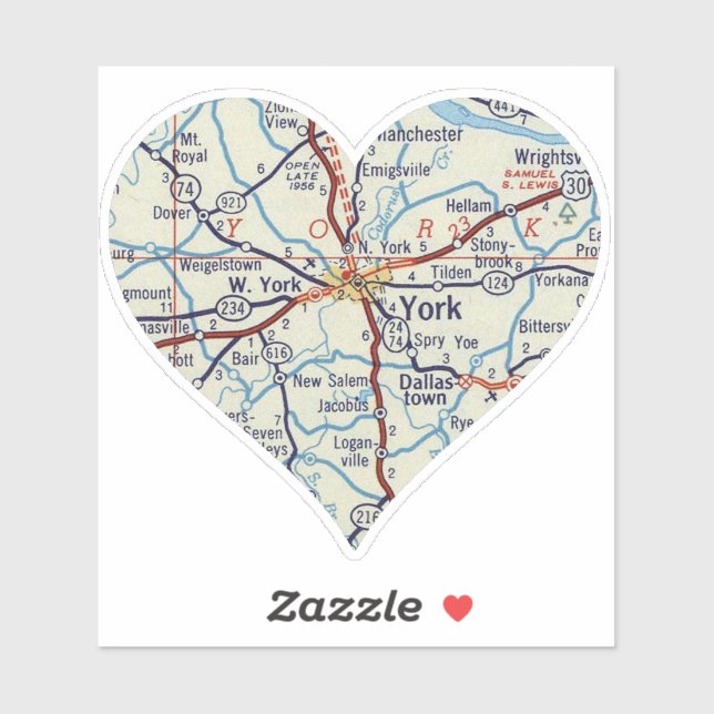 York PA Aufkleber (Blatt)