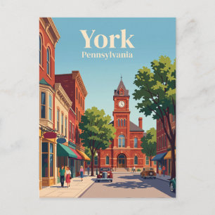 York, Pennsylvania Postkarte