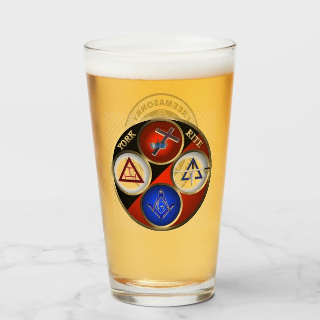 York Rite Mason Glas (Vorne (Gefüllt))