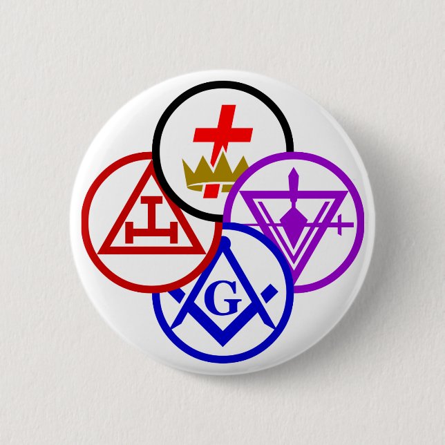 York Rite Windrad Button (Vorderseite)