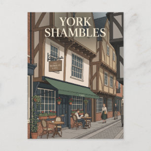 York Shambles England Postkarte