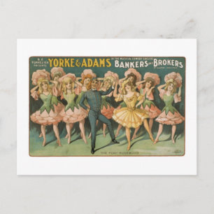 Yorke & Adams Bakers and Brokers The Pony Rosenkno Postkarte