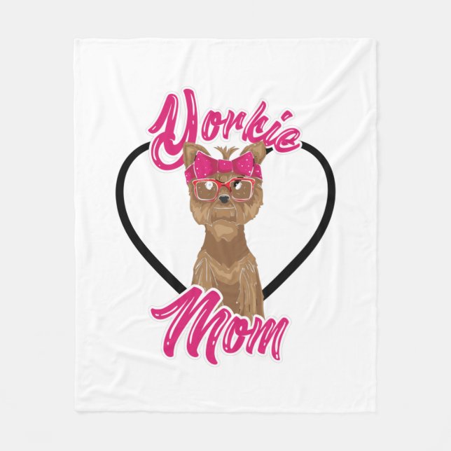 Yorki-Mama Fleecedecke (Vorderseite)