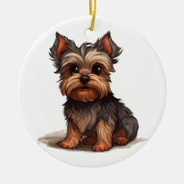 YORKIE -993- KERAMIK ORNAMENT