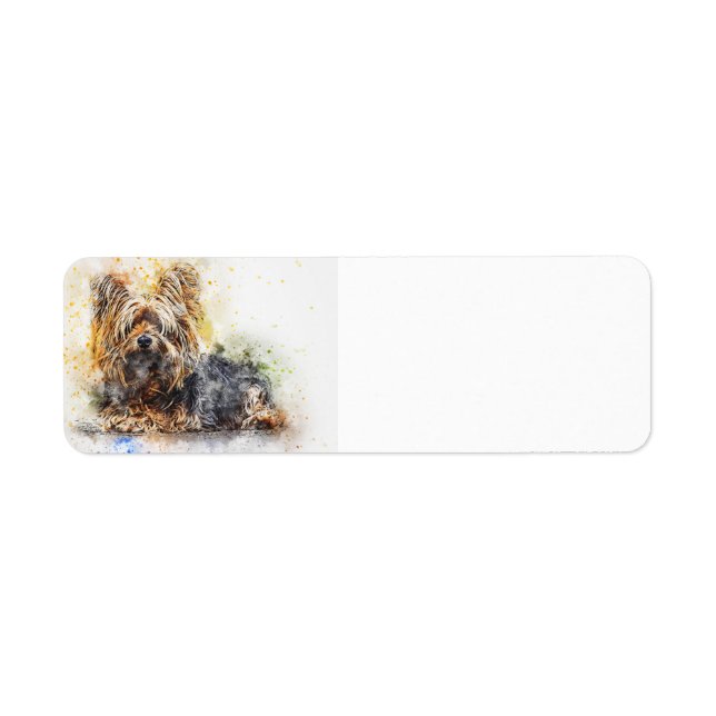 Yorkie Aquarellkunst (Vorne)