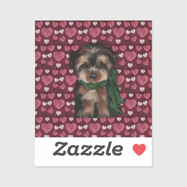 YORKIE AUFKLEBER (Blatt)