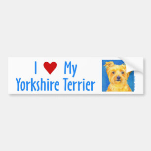 Yorkie Autoaufkleber - "Sammy"