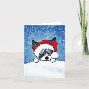 Yorkie Christmas Card Feiertagskarte
