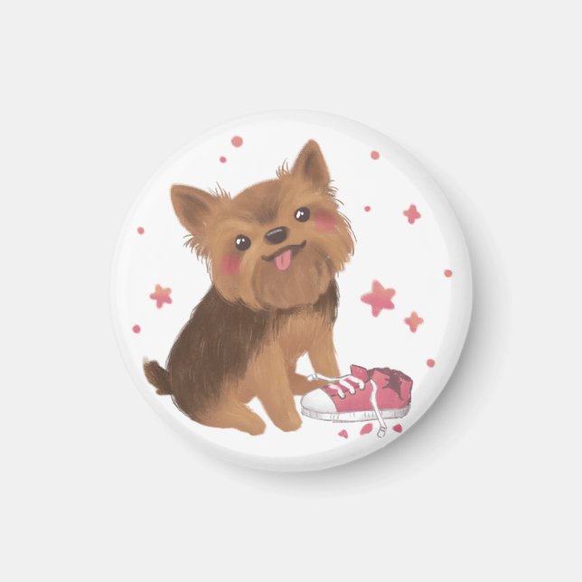 Yorkie der Niedlichste Trouble Maker Magnet (Vorne)