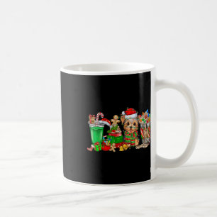 Yorkie Dog Christmas Pajamas Kaffee Latte Tasse Xm