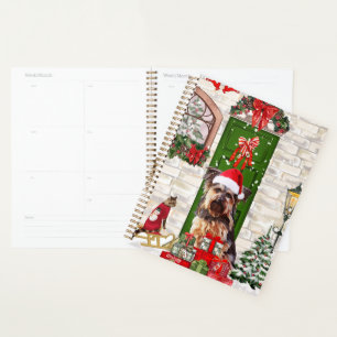 Yorkie Dog Christmas Planer