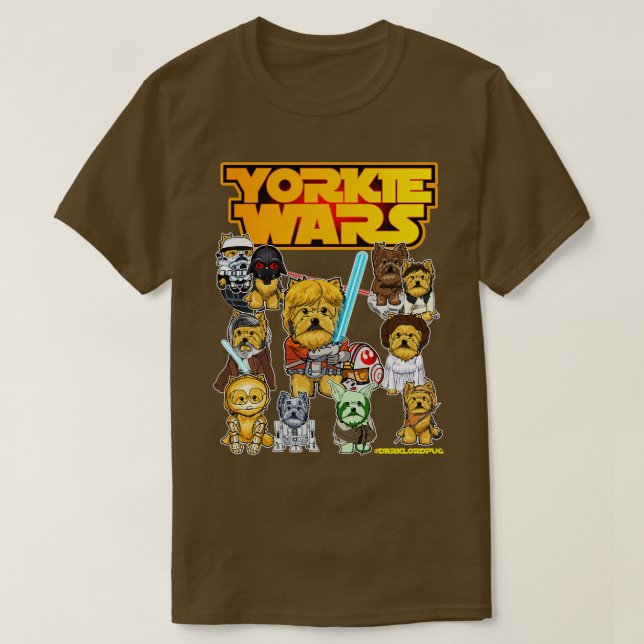 Yorkie Dog Fan Art T-Shirt (Design vorne)