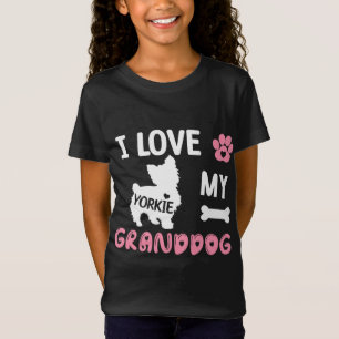 Yorkie Dog Grandma gibt meiner Liebe mein Großhund T-Shirt