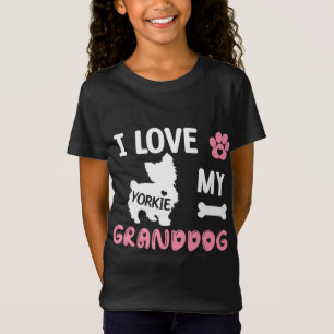 Yorkie Dog Grandma gibt meiner Liebe mein Großhund T-Shirt