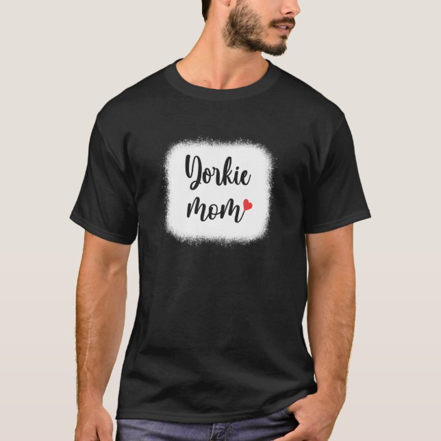 Yorkie Dog Mama Womens Yorkshire Terrier T-Shirt (Vorderseite)