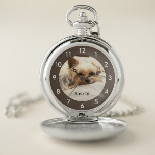 Yorkie Dog Personalisiert Pocket Watch Taschenuhr