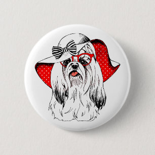 Yorkie Fashion Shoot Button