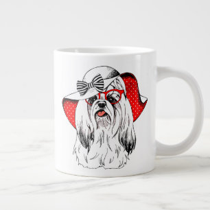 Yorkie Fashion Shoot Jumbo-Tasse