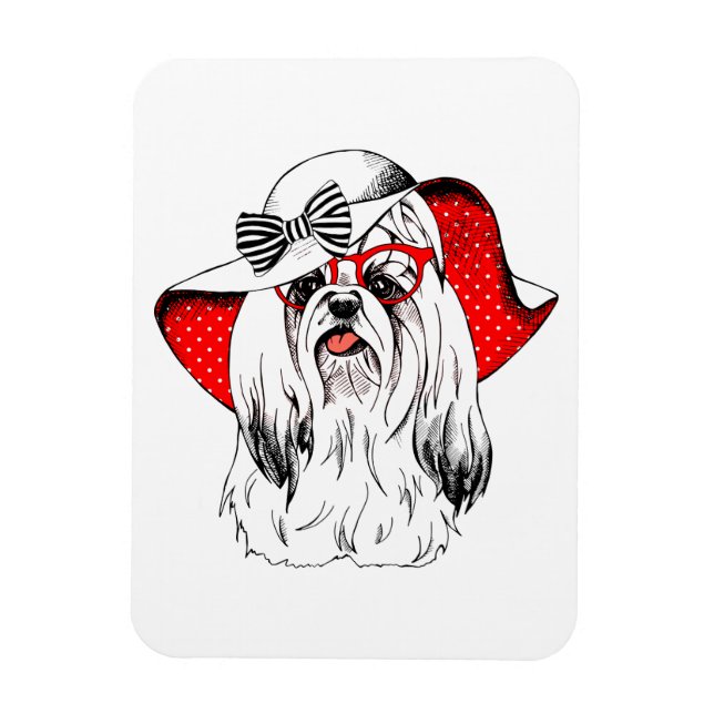 Yorkie Fashion Shoot Magnet (Vertikal)