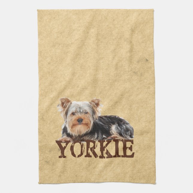 Yorkie Geschirrtuch (Vertikal)