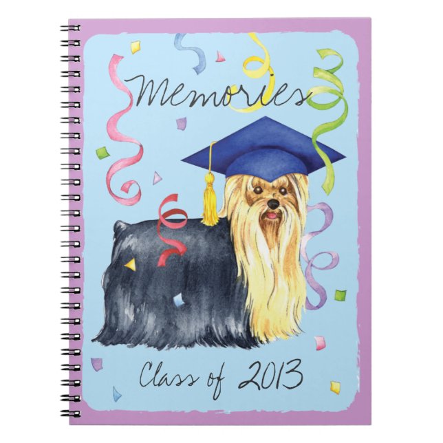 Yorkie Graduate Notizblock (Vorderseite)