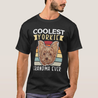 Yorkie Grandma Dog Owner Yorkshire Terrier T-Shirt