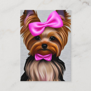 Yorkie Graphic Telefonnummerkarte