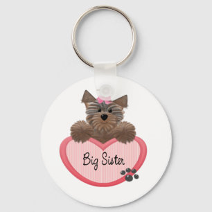Yorkie große Schwester Schlüsselanhänger