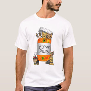 Yorkie Happy Pills T Shirt