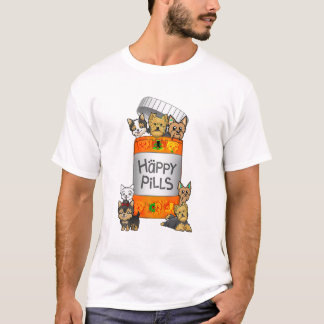 Yorkie Happy Pills T-shirt