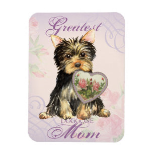 Yorkie Heart Mom Magnet